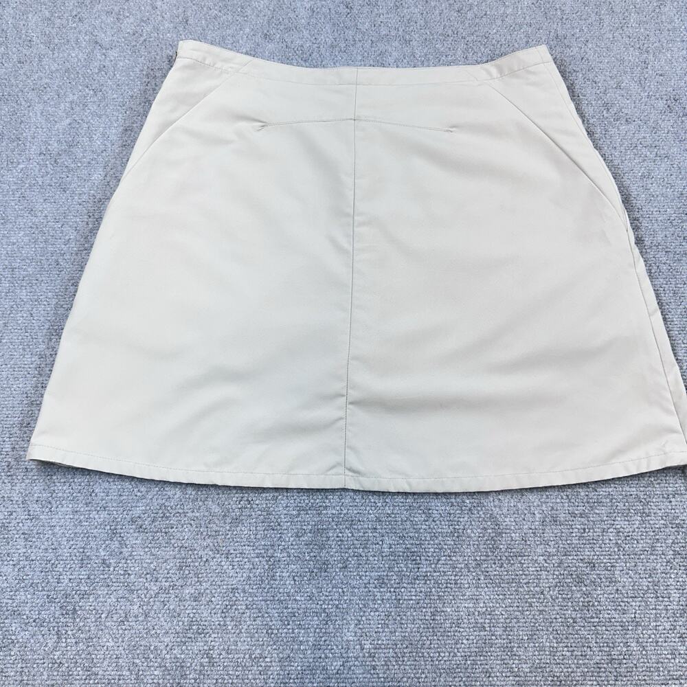 Patagonia Duway Skort Womens 12 Tan Hiking Travel Outdoor Zip Pocket Stretch - Picture 7 of 9